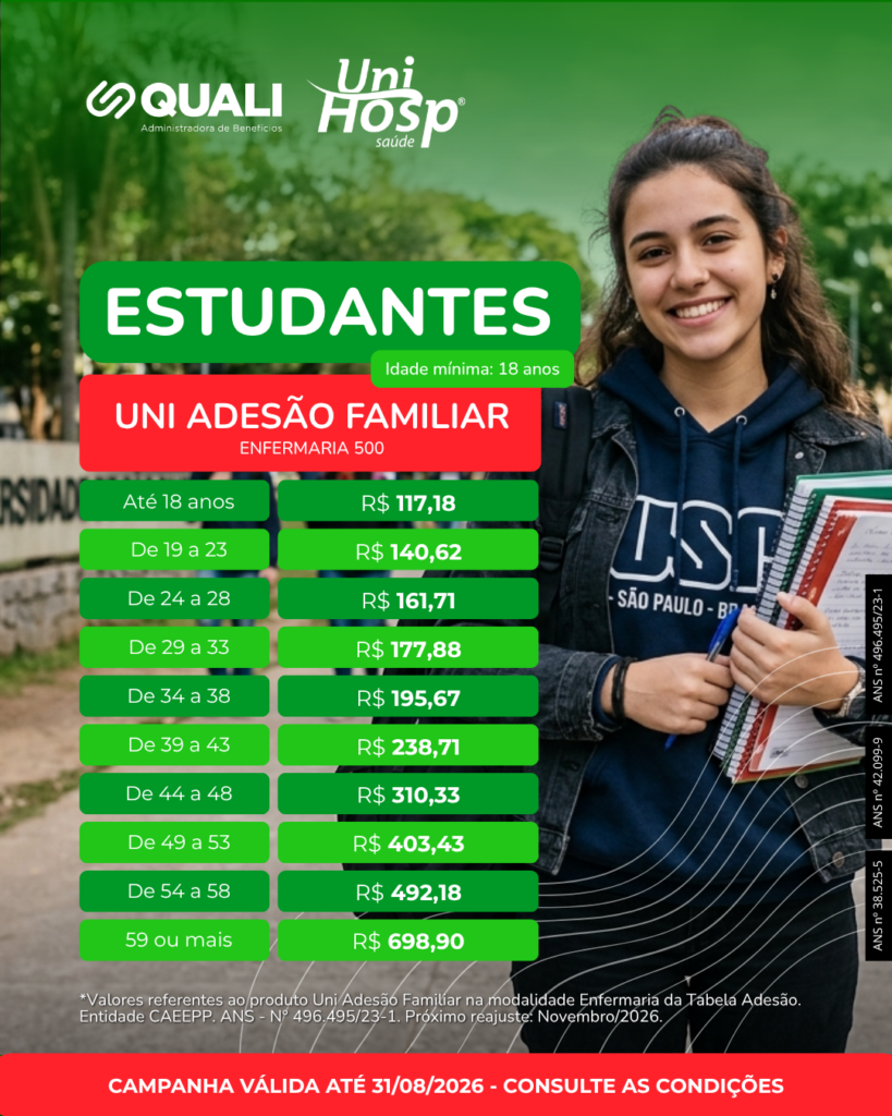 UniHosp - Tabela enfermaria - Estudantes Feed