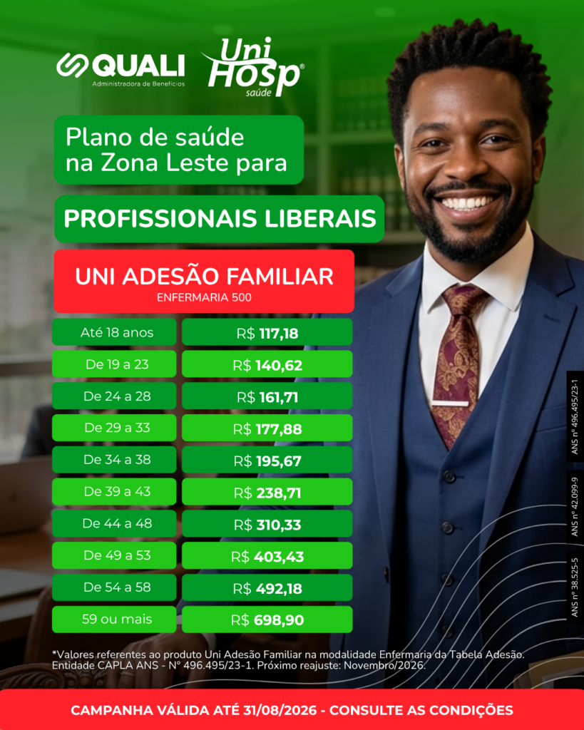 UniHosp - Tabela enfermaria - Profissionais Liberais Feed